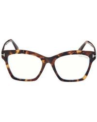 Tom Ford - 53Mm Square Light Blocking Optical Glasses - Lyst