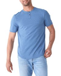 Threads For Thought - Stripe Short Sleeve Henley - Lyst