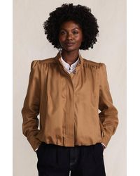 Lands' End - Drapey Twill Bubble Hem Jacket - Lyst
