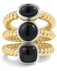 Luv Aj - The Midnight Mesa Agate Set Of 3 Rings - Lyst