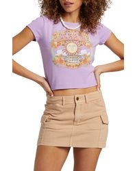 Billabong - Rise With The Sun Graphic Crop T-shirt - Lyst