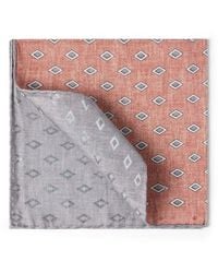 Brunello Cucinelli - Silk Pocket Square With Pattern - Lyst