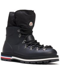 Moncler Inaya Puffer Lined Hiking Rain Boot - Black
