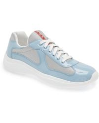 Prada - America'S Cup Patent Leather And Bike Fabric Sneakers - Lyst