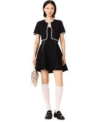 Maje - Topstitched Cropped Cardigan - Lyst