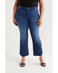 Kut From The Kloth - Kelsey Raw Hem High Waist Ankle Flare Jeans - Lyst
