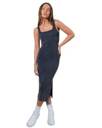 Vitaly - Cloud Ii Rib Basic Midi Dress - Lyst
