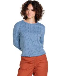 Toad & Co. - Foothill Pointelle Long Sleeve Crew Ii - Lyst