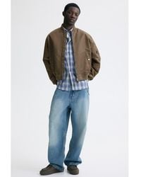 H&M - Padded Nylon Bomber Jacket - Lyst