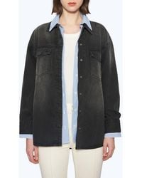 Bayeas - Oversize Denim Shirt Jacket - Lyst