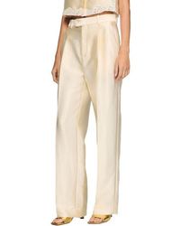 Sandro - Satin-Effect Trousers - Lyst
