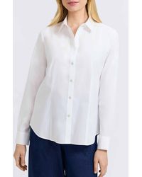 Foxcroft - June Stretch Cotton Blend Button-Up Shirt - Lyst