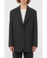 Weekend by Maxmara - Edmea Pinstripe Virgin Wool Blazer - Lyst