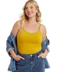 June + Vie - One+Only Shelf Bra Cami - Lyst