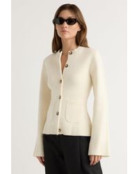MODERN CITIZEN - Eames Cotton Wool Button Cardigan - Lyst