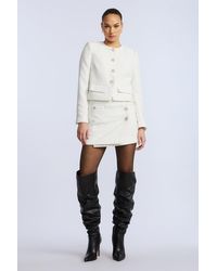BCBGMAXAZRIA - Tweed Chasseur Jacket - Lyst