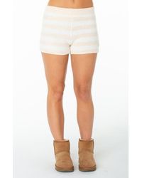 Roxy - Summer Sky Striped Knit Shorts - Lyst
