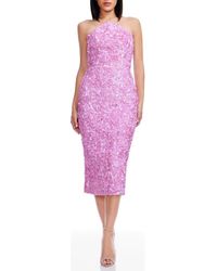Dress the Population - Etta Sequin Strapless Cocktail Sheath Dress - Lyst