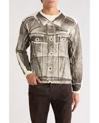 Pleasures - Trucker Trompe L'Oeil Print Heavyweight Long Sleeve Graphic T-Shirt - Lyst