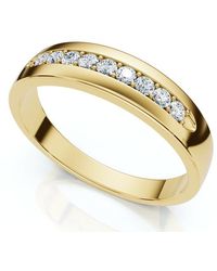 Bliss Diamond - 1/4Ct Polished Diamond Wedding Ring 14K Or Platinum Lab Grown Ef/Vs - Lyst