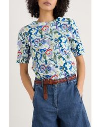 Seasalt Cornwall - Poisson Print Organic Coton T-Shirt - Lyst