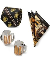 Cufflinks Inc. - Beer Fan Cuff Links, Tie & Pocket Square Set - Lyst