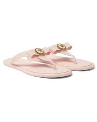 Versace - Gianni Ribbon Medusa Flip Flop - Lyst