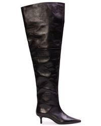 Black Suede Studio - Kira 50 Thigh High Boot - Lyst