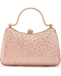 Lady Couture - Double Metal Handles Dazzling Evening Handbag - Lyst