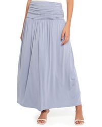 Petal & Pup - Lavia Ruched Maxi Skirt - Lyst