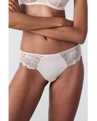 Etam - Amaryllis Lace & Satin Hipster Panties - Lyst