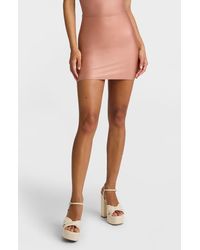 Commando - Matte Metallic Micromini Skirt With Shorts Liner - Lyst
