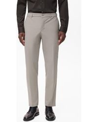 Mango - Slim Fit Thermolite Flat Front Pants - Lyst