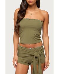 Edikted - Monroah Beaded Strapless Top - Lyst