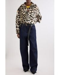 Givenchy - Water Repellent Leopard Jacquard Hooded Windbreaker - Lyst