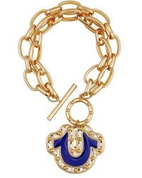 True Religion - Toggle Bracelet With Horseshoe Charm - Lyst