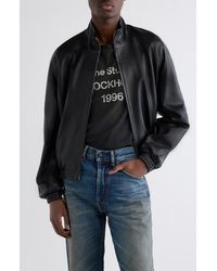 Acne Studios - Lokot Leather Bomber Jacket - Lyst