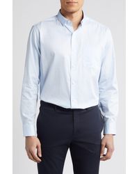 Johnston & Murphy - Diamond Print Cotton Button-up Shirt - Lyst