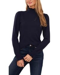 Cece - Ruffle Mock Neck Sweater - Lyst