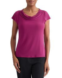 Kasper - Cowl Neck Knit Top - Lyst