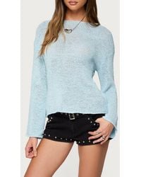 Edikted - Drop Shoulder Lightweight Sweater - Lyst