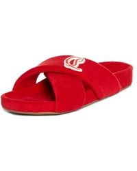 Christian Louboutin - Bizzu Logo Patch Slide Sandal - Lyst