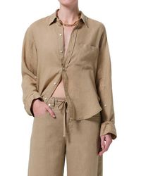 Citizens of Humanity - Kayla Button-Up Linen Shirt - Lyst