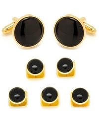 Cufflinks Inc. - Onyx Cuff Link & Stud Set - Lyst