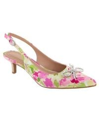BCBGMAXAZRIA - Donna Slingback Pointed Toe Kitten Heel Pump - Lyst