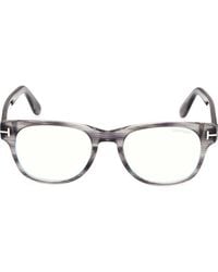 Tom Ford - 52Mm Square Light Blocking Optical Glasses - Lyst