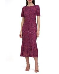 JS Collections - Danica Floral Soutache Lace Cocktail Dress - Lyst