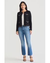 Misook - Heritage Eyelash Trim Cozy Ribbed Knit Jacket - Lyst