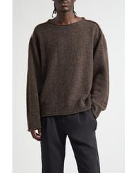 Undercover - Paneled Solid & Plaid Wool Sweater - Lyst