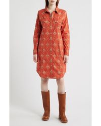 Pendleton - Gambler Print Long Sleeve Shirtdress - Lyst